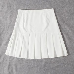 White Pleated Tennis Skirt - SHEIN